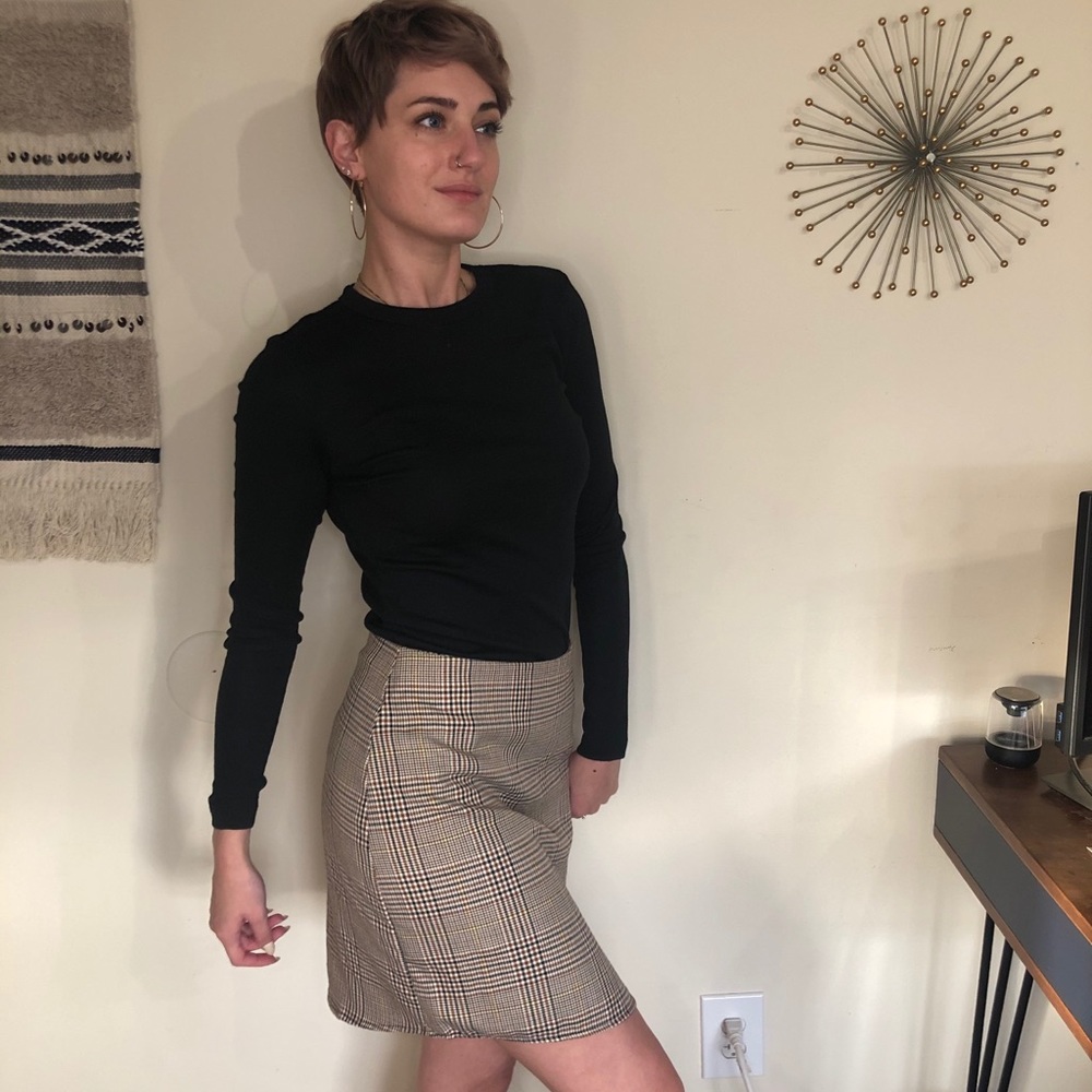 SOLD- Holiday Plaid Skirt
